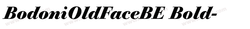 BodoniOldFaceBE Bold字体转换